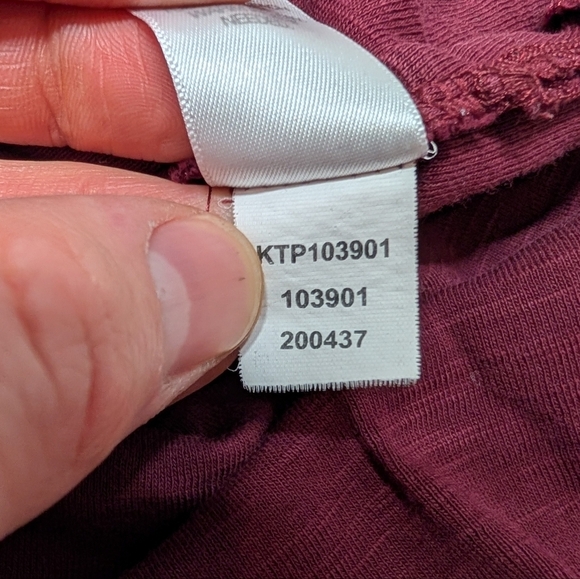 J. Jill Maroon Pima Cowl Neck Tunic Long Sleeve Top Womens Large - Picture 5 of 7